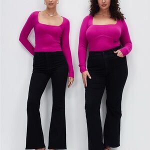 Abercrombie & Fitch Magenta Knit Top